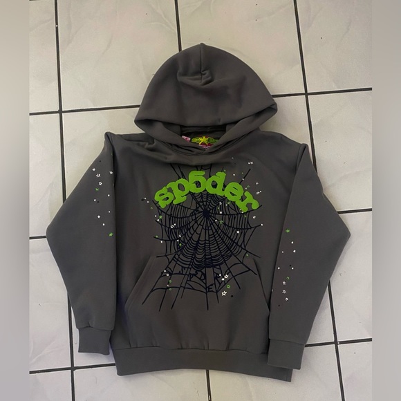 sp5der worldwide Other - Grey/Green Sp5der Worldwide Hoodie